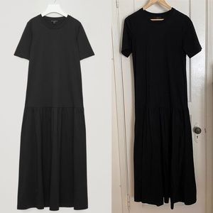 Cos - Black T-shirt Dress